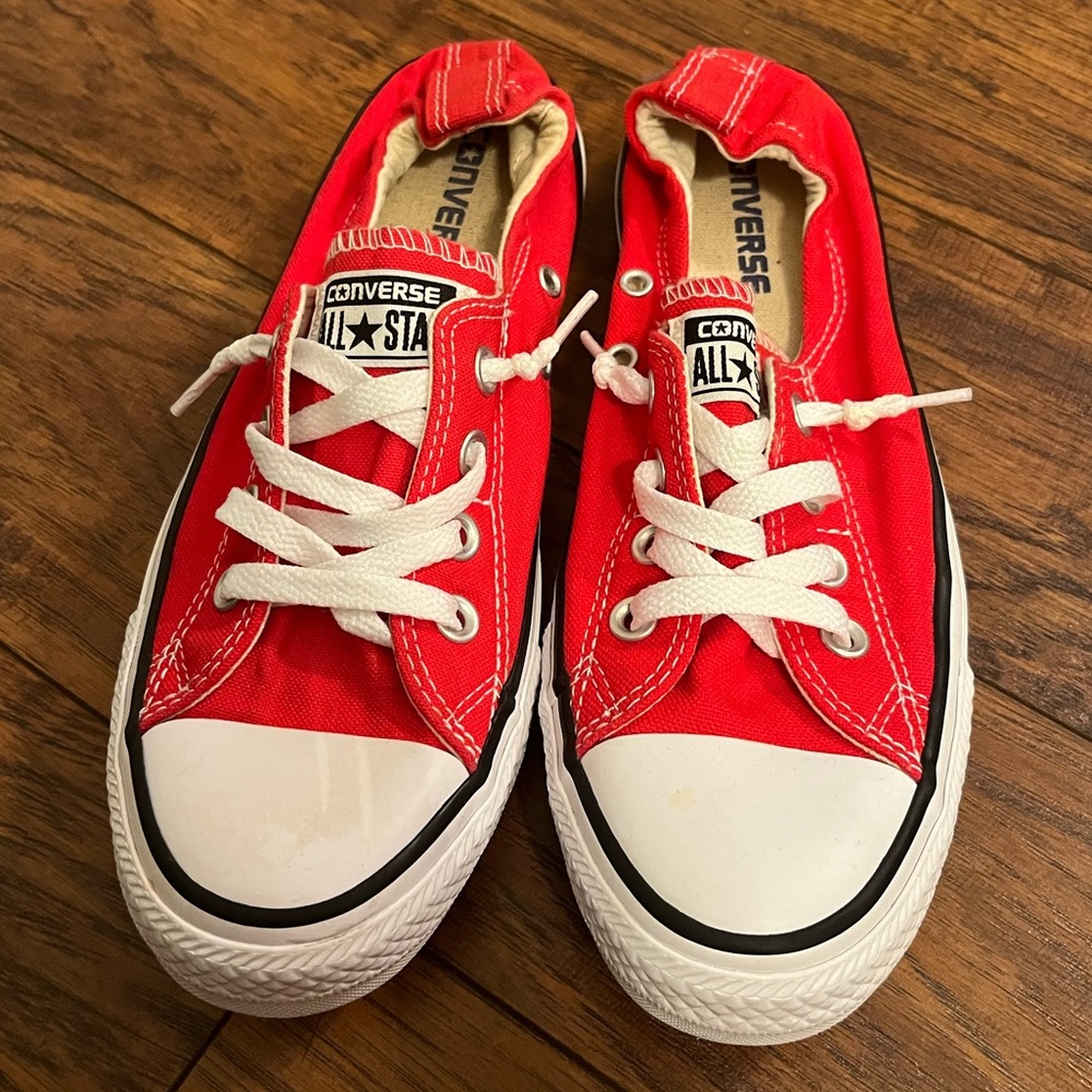 Red Slip On Converse